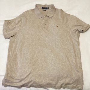 XXL Polo by Ralph Lauren beige/tan custom slim fit shirt